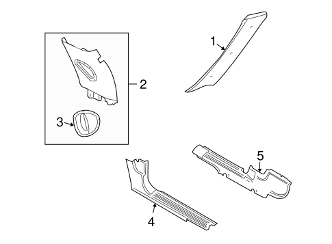 Freelander INTERIOR TRIM - PILLARS 2