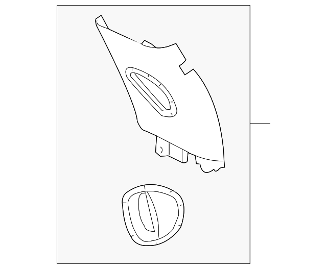 EMG500200LUM Деталь CENTER PLR TRIM, RIGHT