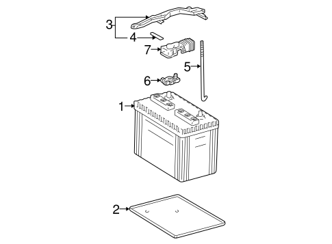 ELECTRICAL/BATTERY for 1999 Toyota Tacoma #1