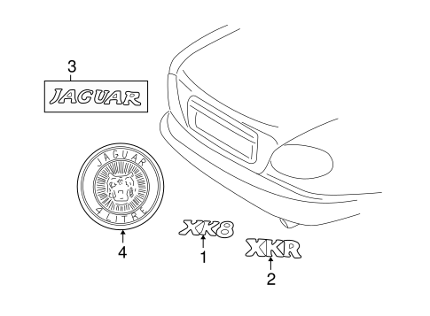 XKR EXTERIOR TRIM - TRUNK