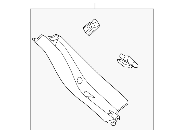 F1EZ-5842906-AA Деталь SIDE TRIM PANEL, RIGHT