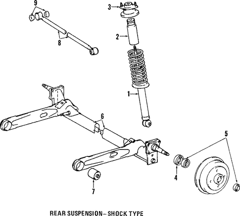 Rear Suspension for 1997 Toyota Tercel #1