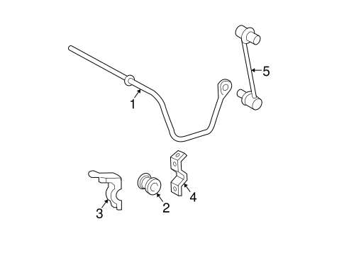 REAR SUSPENSION/STABILIZER BAR & COMPONENTS for 2004 Toyota Solara #1