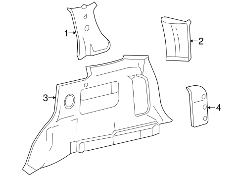Mariner INTERIOR TRIM - QUARTER PANELS