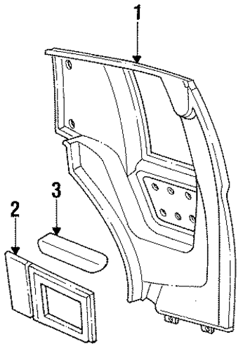 LeBaron INTERIOR TRIM - QUARTER PANELS
