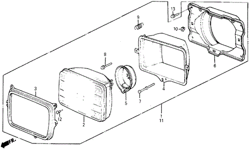ELECTRICAL / EXHAUST / HEATER / FUEL/HEADLIGHT (1) for 1985 Honda CIVIC 5-DOOR #1