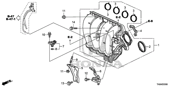 Engine/Intake Manifold (L4) for 2012 Honda ACCORD SEDAN #1
