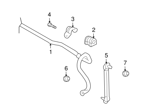 Stabilizer Bar & Components for 2010 Chevrolet Aveo #0
