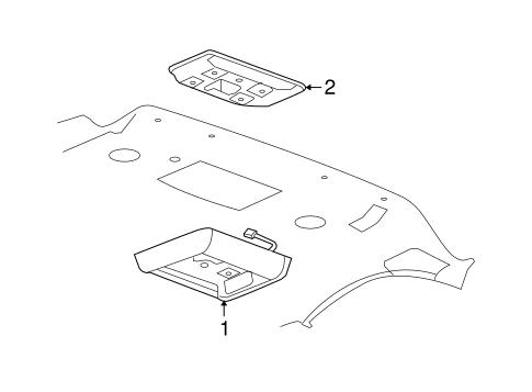 Yukon XL 1500 OVERHEAD CONSOLE 5