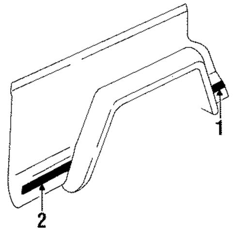 Comanche EXTERIOR TRIM - QUARTER PANEL 4