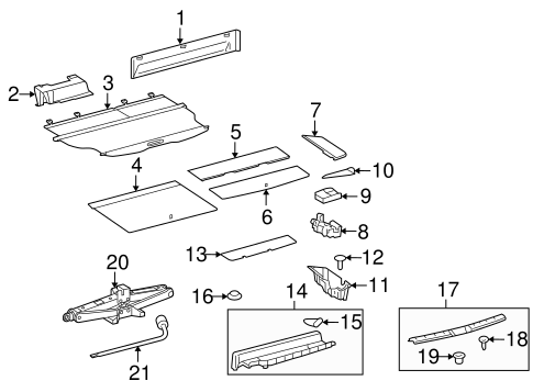 BODY/JACK & COMPONENTS for 2010 Toyota Highlander #1