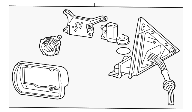 XR857830 Деталь MIRROR ASSY, RIGHT