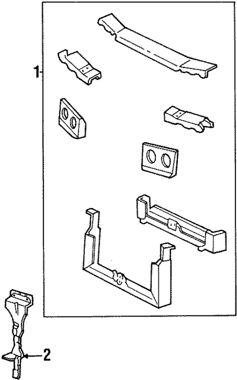 Windstar RADIATOR SUPPORT