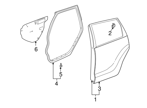 BODY/DOOR & COMPONENTS for 2007 Toyota Matrix #2