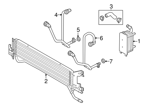 Range Rover Evoque TRANS OIL COOLER
