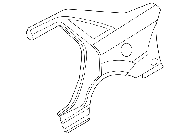 YS4Z-5427841-CA Деталь QUARTER PANEL, LEFT