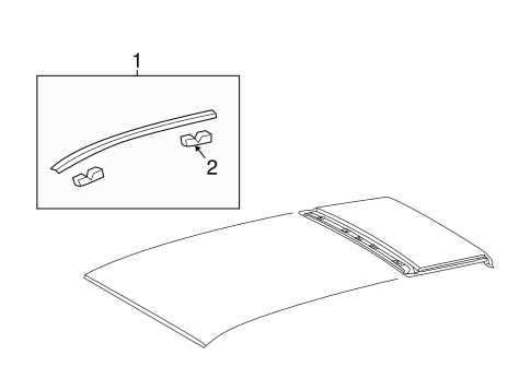 BODY/EXTERIOR TRIM - ROOF for 2012 Toyota Venza #1