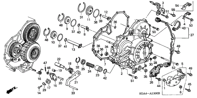 Transmission - Automatic/AT Left Side Cover (V6) for 2003 Honda ACCORD SEDAN #1