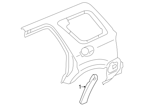 Mariner EXTERIOR TRIM - QUARTER PANEL