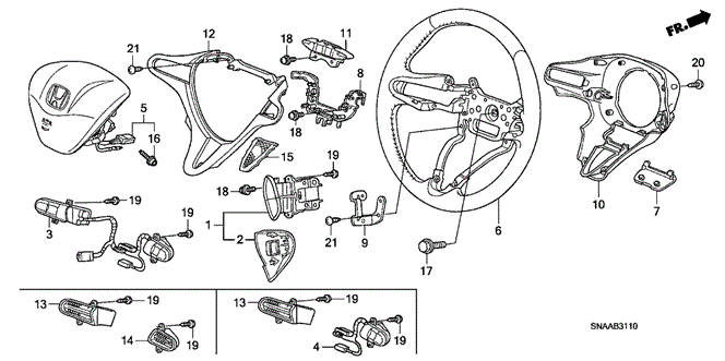 CHASSIS/STEERING WHEEL (SRS) for 2009 Honda CIVIC SEDAN #1