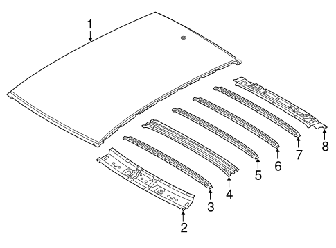 Roof & Components for 2019 Hyundai Elantra GT #0