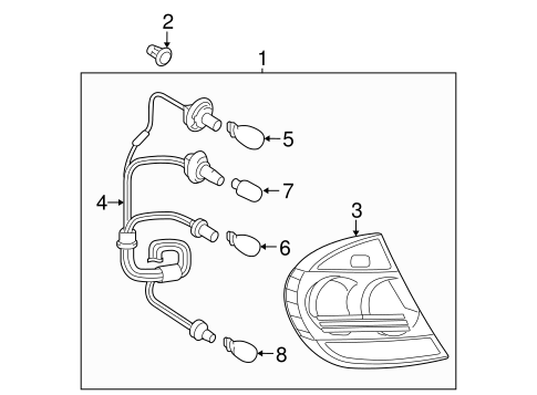 ELECTRICAL/COMBINATION LAMPS for 2006 Toyota Camry #1