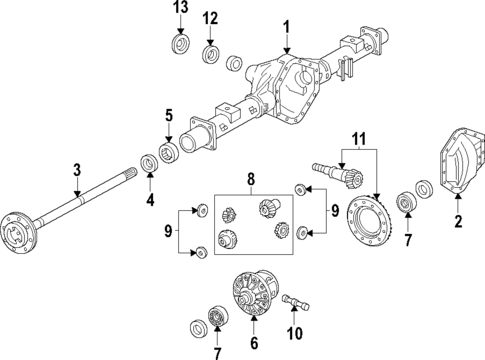 Differential for 2018 Cadillac Escalade ESV #0