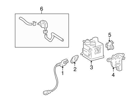 EMISSION SYSTEM/EMISSION COMPONENTS for 2001 Toyota Land Cruiser #2