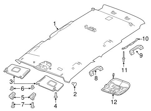 Interior Trim - Roof for 2018 Jeep Renegade #0