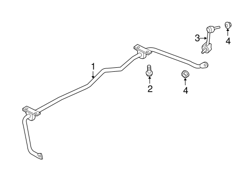 Rear Suspension/Stabilizer Bar & Components for 2012 Ford Explorer #2