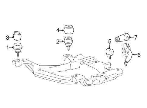 Monterey ENGINE & TRANS MOUNTING
