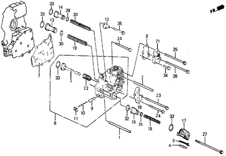 TRANSMISSION - AUTOMATIC/4AT SERVO BODY for 1987 Honda CIVIC 5-DOOR #1