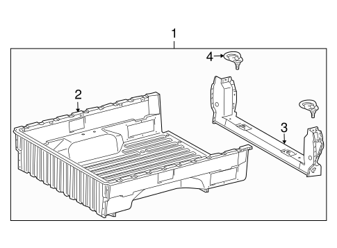 BODY/FLOOR - PICK UP BOX for 2011 Toyota Tacoma #1