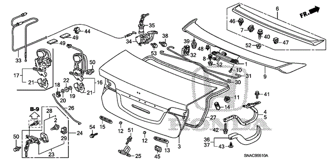 BODY / AIR CONDITIONING/TRUNK LID for 2010 Honda CIVIC SEDAN #1