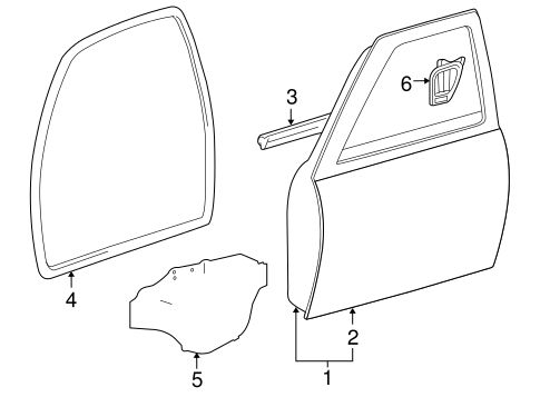 BODY/DOOR & COMPONENTS for 2007 Toyota Tacoma #1