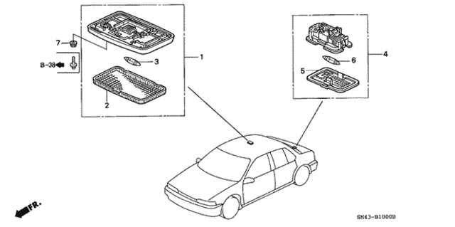 Interior Light for 1991 Honda Accord #1