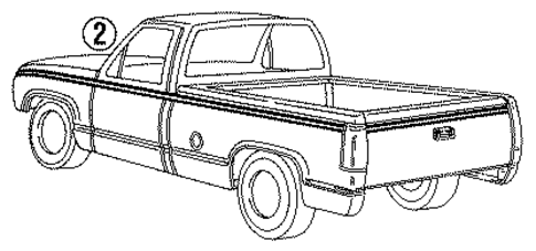 C2500 Pickup STRIPE TAPE 2