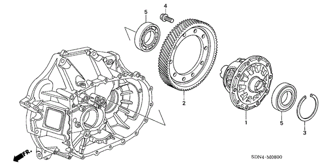 Transmission - Manual/MT Differential (L4) for 2003 Honda ACCORD COUPE #1