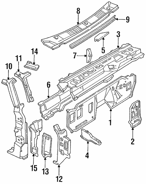 Body/Cowl for 1997 Ford F-350 #1