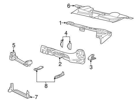Thunderbird RADIATOR SUPPORT