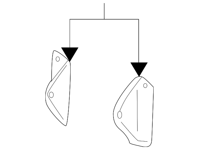 1W6Z-8B455-CA Деталь CENTER SUPPORT, LEFT