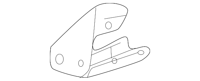 1W6Z-8B455-BA Деталь CENTER SUPPORT, LEFT