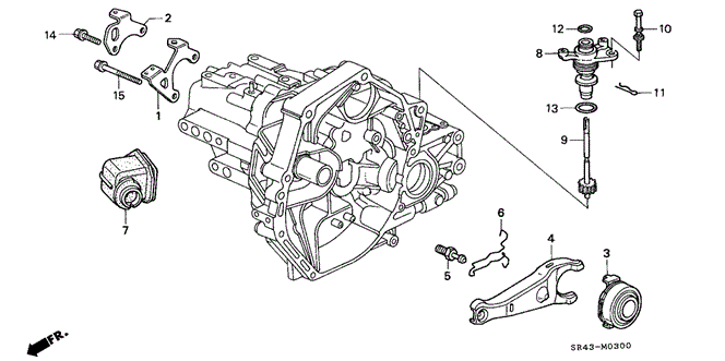 Transmission - Manual/MT Clutch Release for 1993 Honda CIVIC SEDAN #1