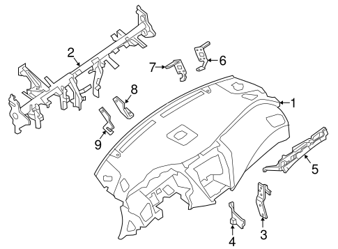 Instrument Panel for 2020 Nissan Murano #0
