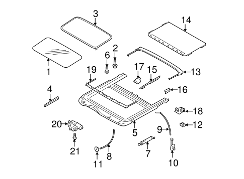 Sunroof for 2009 Subaru Legacy #0