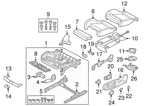 Passenger Seat Components for 2019 Audi e-tron Quattro #0