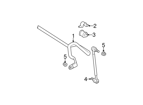 FRONT SUSPENSION/STABILIZER BAR & COMPONENTS for 2005 Toyota Camry #1
