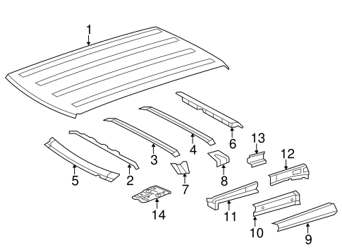 Roof & Components for 2010 Toyota FJ Cruiser #0