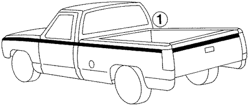 C2500 Pickup STRIPE TAPE