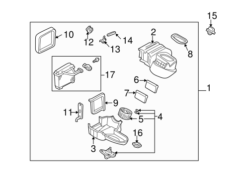 Evaporator Components for 2003 Infiniti I35 #0